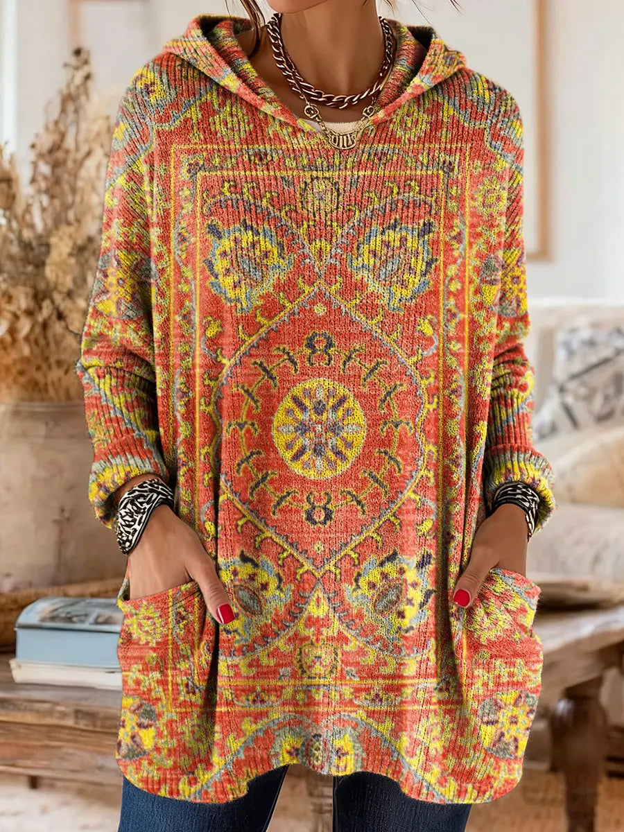 Aimee | Cozy Hooded Knit Sweater