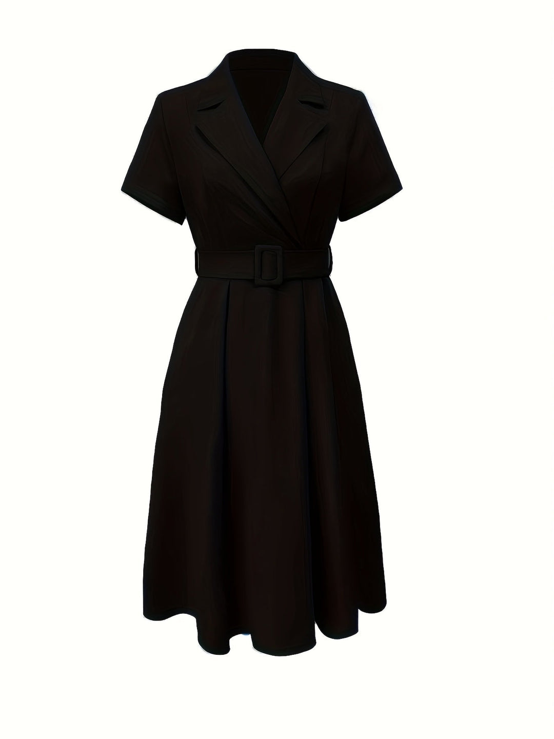 Celina | Bloom - Elegant Black A-Line Dress