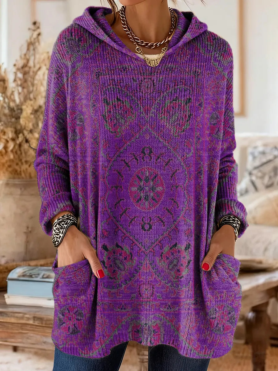 Aimee | Cozy Hooded Knit Sweater