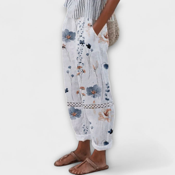 Airish | Distinctive Printed Casual Button Pants