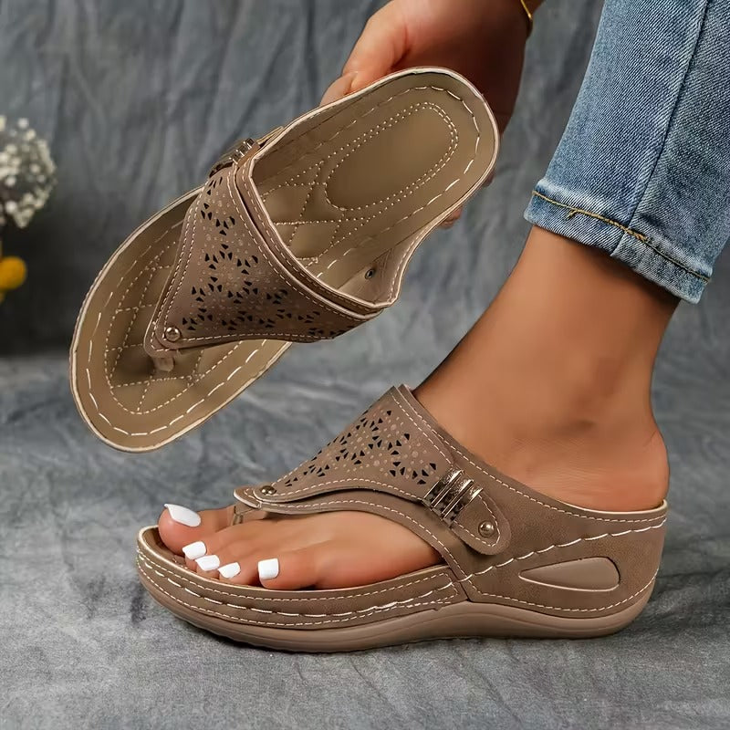 Eliza | Stylish Supportive Wedge Sandals