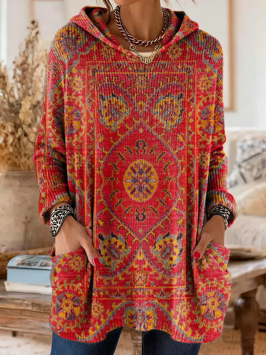 Aimee | Cozy Hooded Knit Sweater