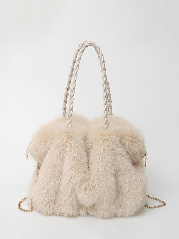 Charlotte | Versatile Plush Velvet Shoulder Tote Bag