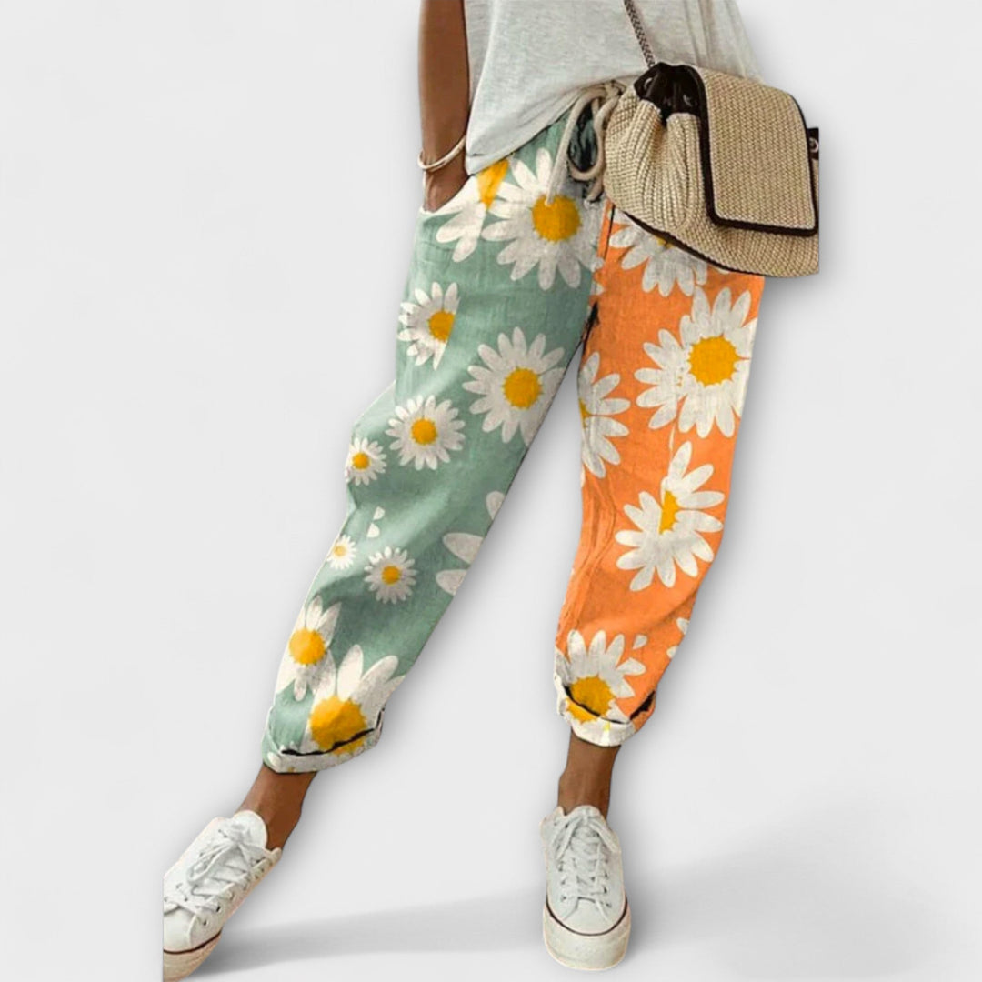 Airish | Distinctive Printed Casual Button Pants