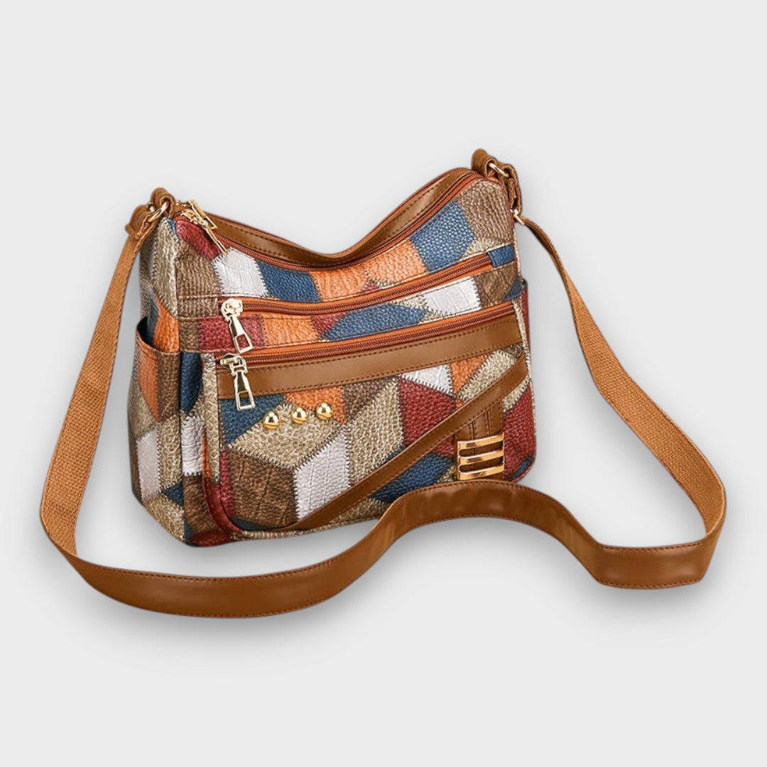 Maria | Patchwork Leather Shoulder Bag