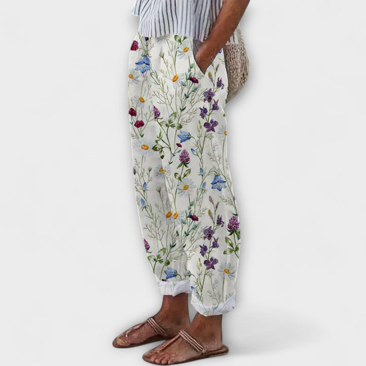 Airish | Distinctive Printed Casual Button Pants