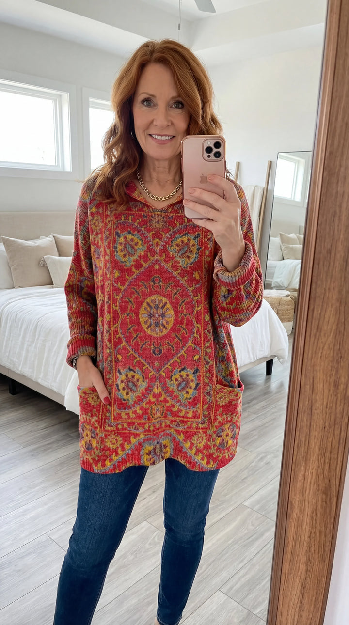 Aimee | Cozy Hooded Knit Sweater