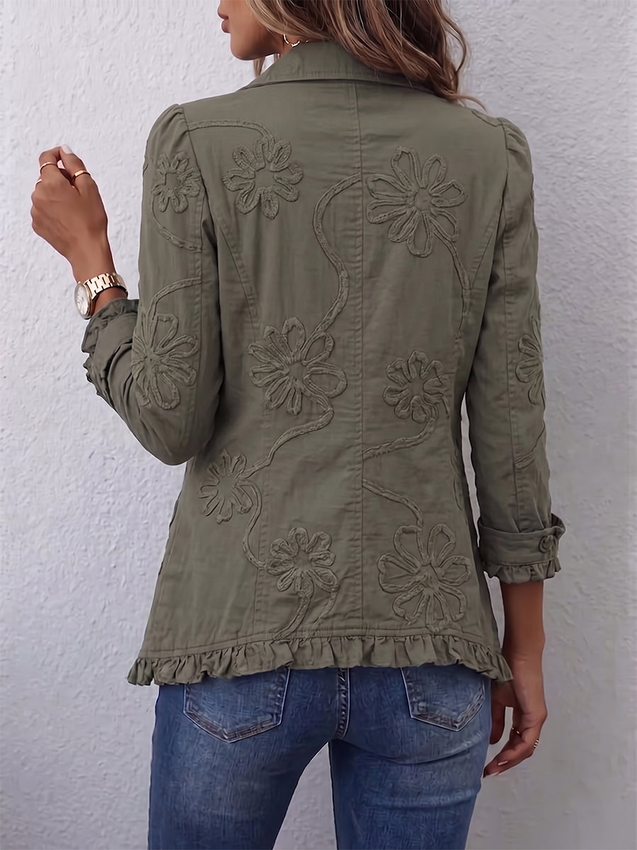 Heather | Elegant Floral Jacket