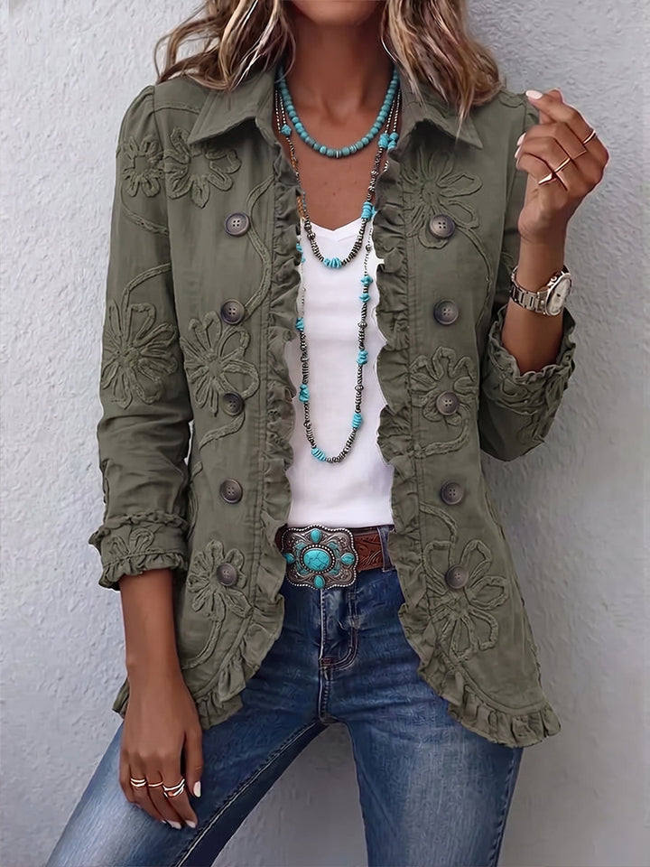 Heather | Elegant Floral Jacket
