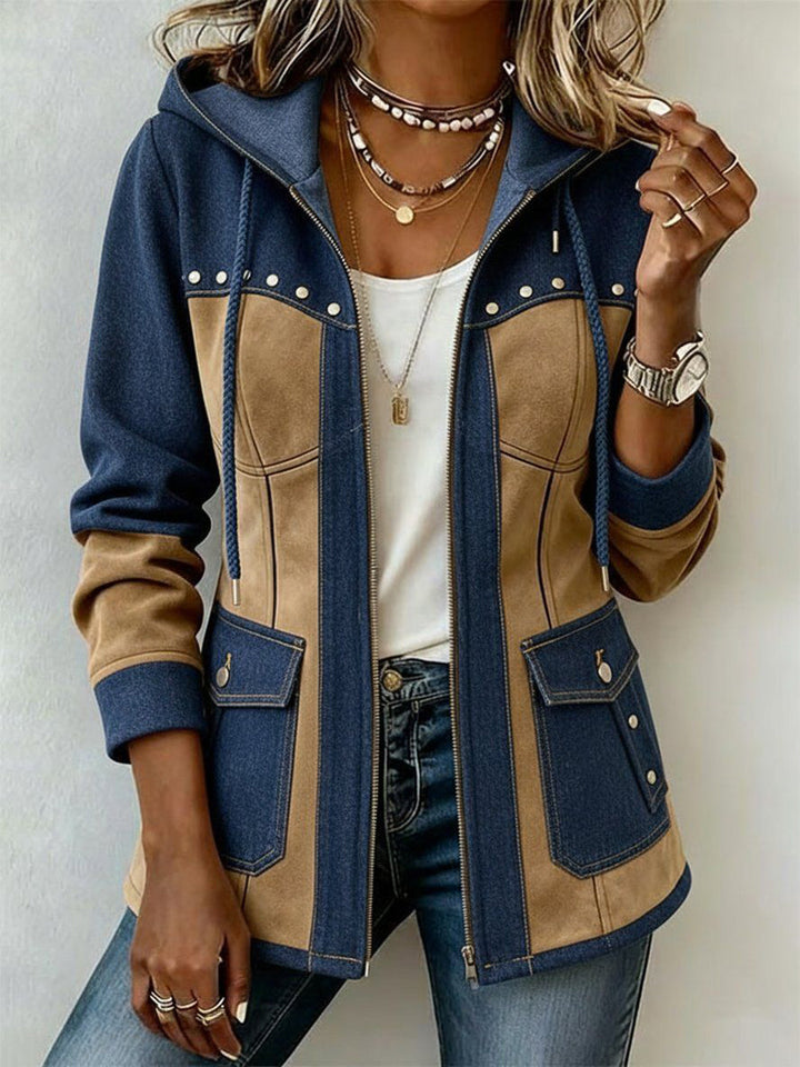 Helen | Two-Tone Hooded Jacket