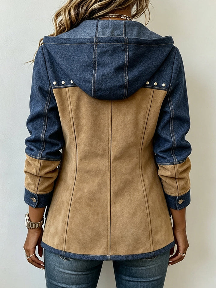 Helen | Two-Tone Hooded Jacket