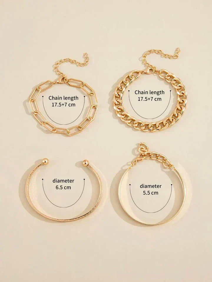 Élan Mercer Bracelet Set in White Gold