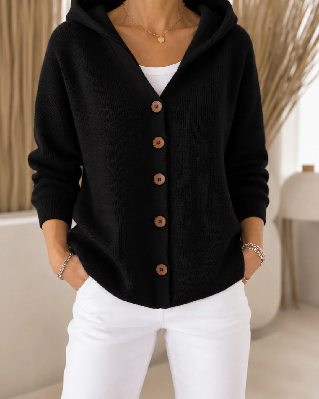 Joyce | Lightweight Hooded Cardigan