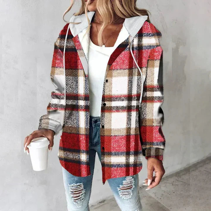 Deborah | Hooded Lined Overshirt