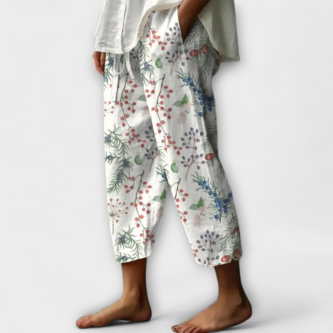 Airish | Distinctive Printed Casual Button Pants