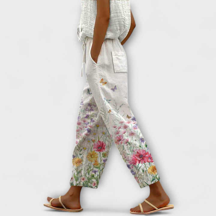 Airish | Distinctive Printed Casual Button Pants